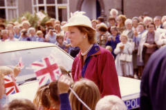 HRH Princess Alexandra arriving by car