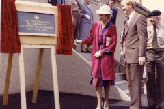 Unveiling the commemorative plaque