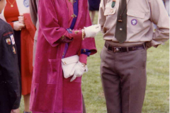 HRH discussing a point with the SL