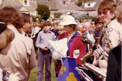 Meeting members of the Lonsdale District Scout and Guide band