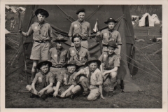 In camp at Crosby Ravensworth (Barry Ayre in the centre.)