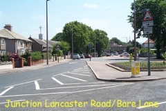 Junction of Lancaster Road and Bare Lane